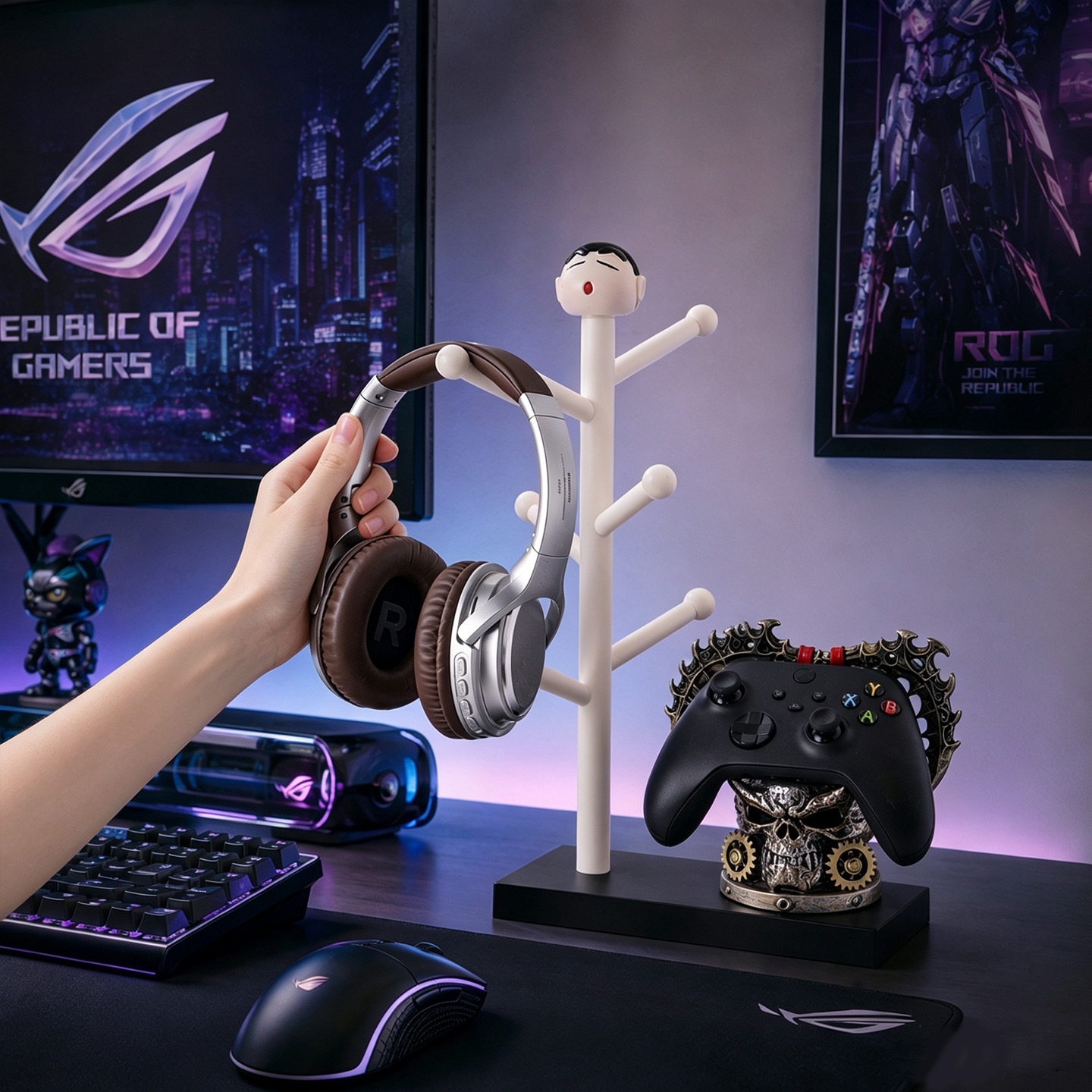 Game Controller Stand and Collector Figure Holder ZHSL0010