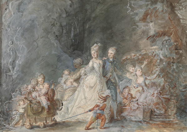 Family Promenade In The Park 1765 1766