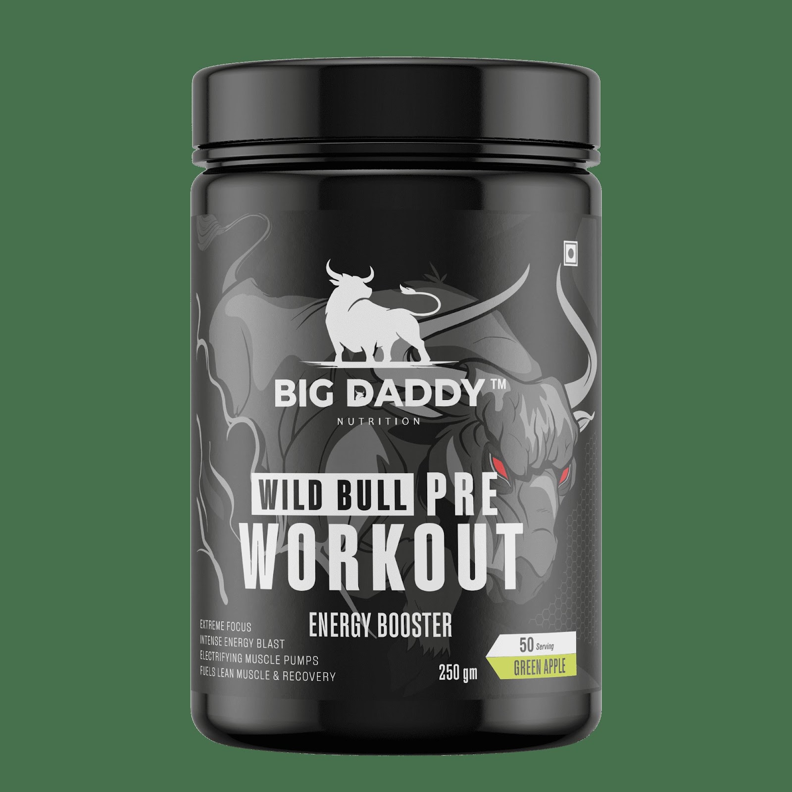 Pre Workout green apple Supplement — Green apple, 250g