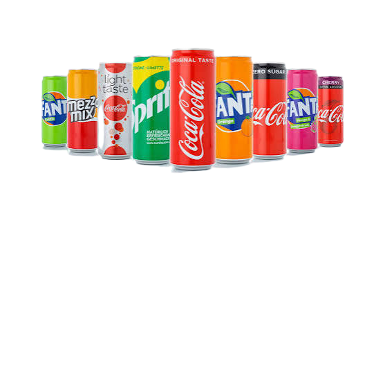 Coke, Diet Coke, Zero Coke, Thumbs Up, Fanta, Sprite, Limca