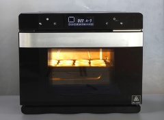 Cho bánh tart trứng vào tầng giữa lò, nướng ở nhiệt độ 210 độ C trong vòng 20 phút. Nếu thích ăn bánh có lớp mặt hơi khét caramel, bạn nướng bánh tart thêm 3 - 5 phút nữa nhé!
