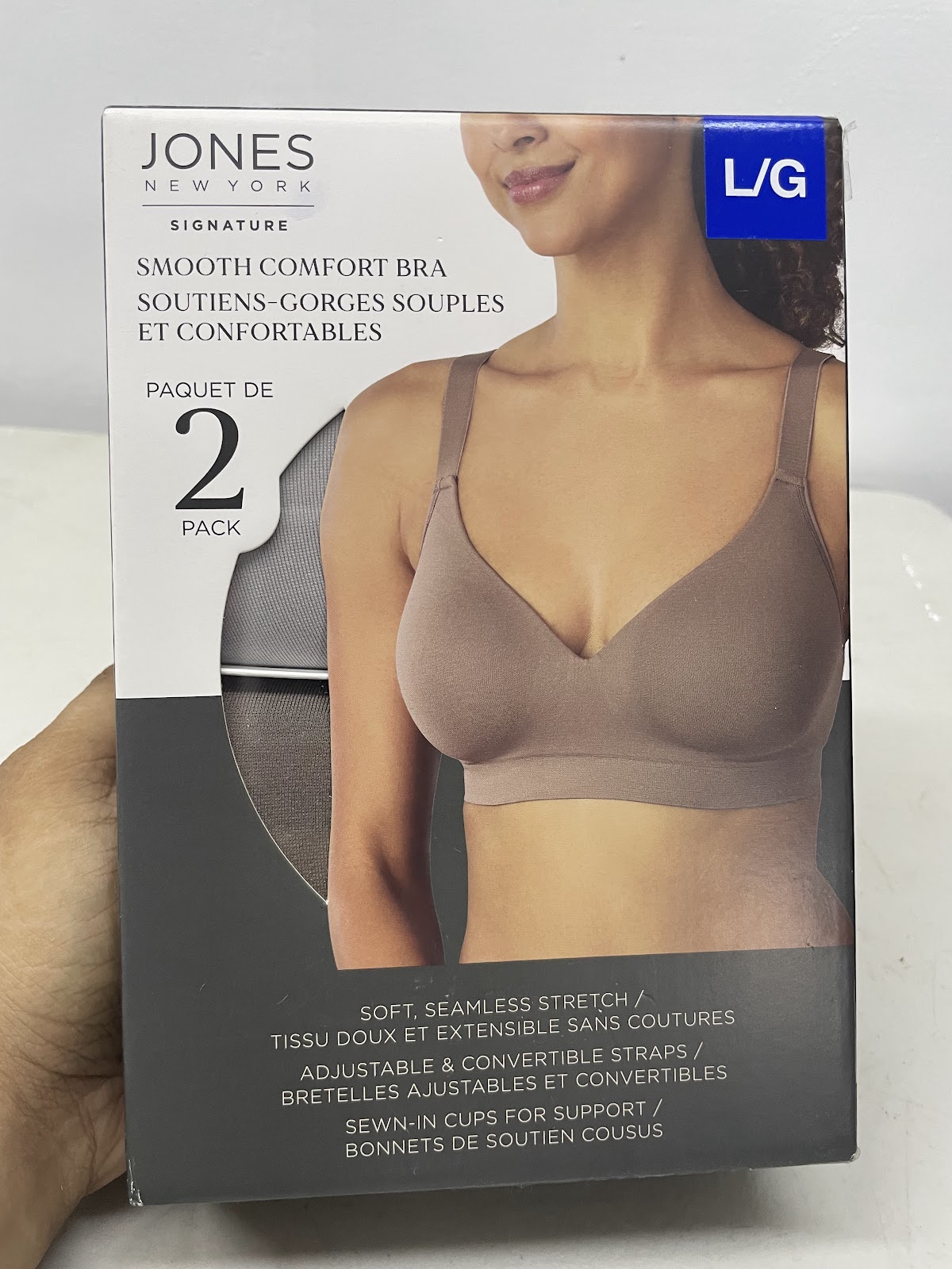 Jones Bra 2pack Brown L #2153