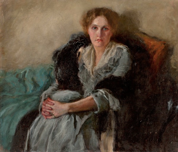 Portrait of the artists wife Leta Czajkowska ca18751947 circa 1905