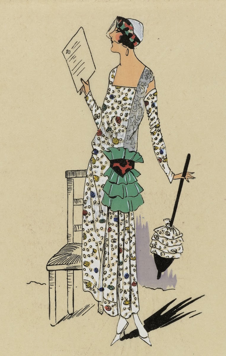 DERBY Une très élégante robe 1923