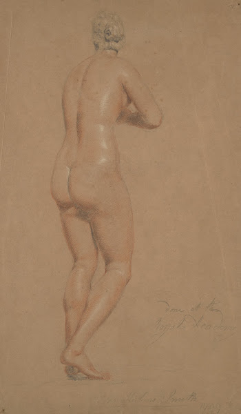 Female nude full length seen from behind 1799