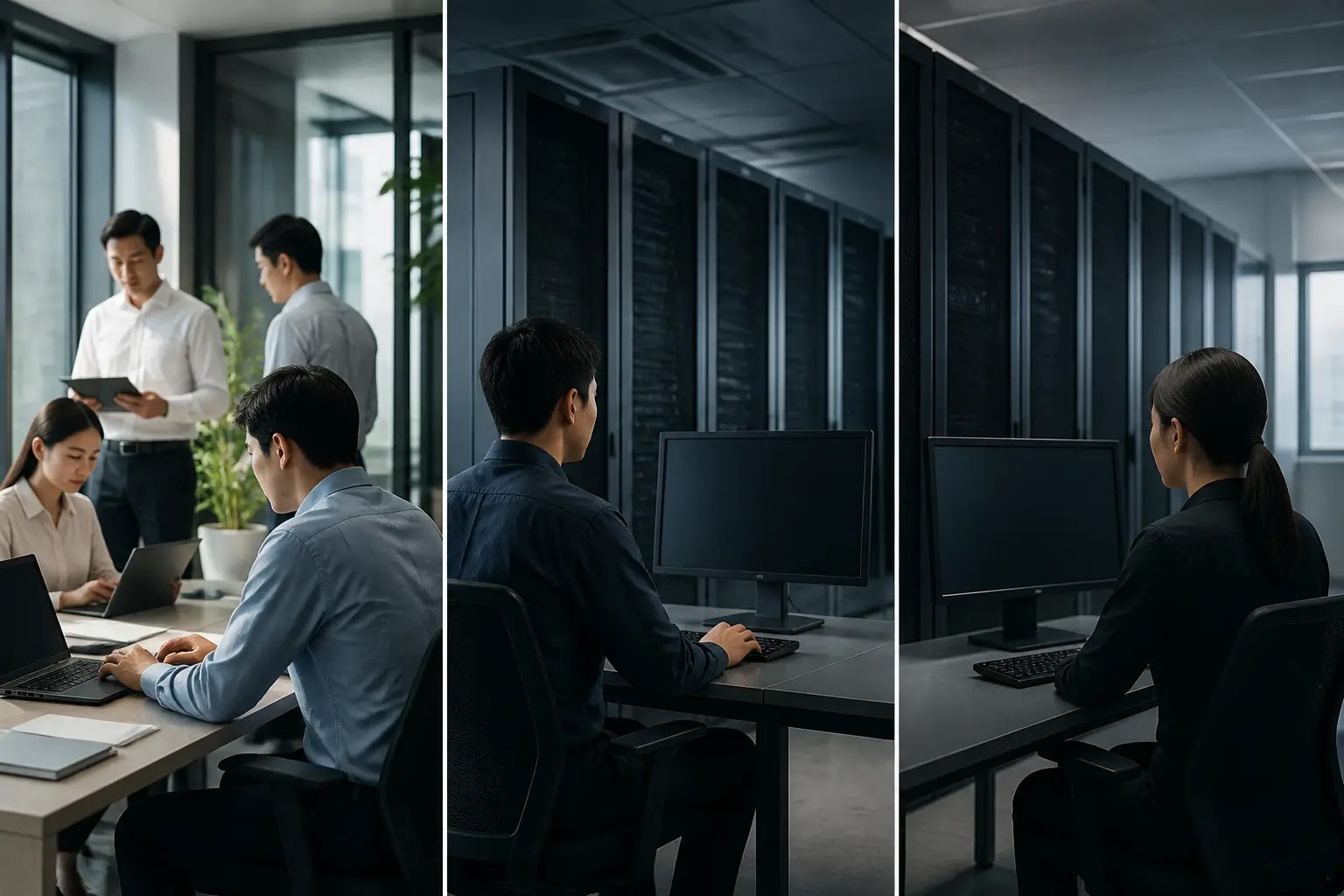 AI-generated Business Daily Brief multi-story editorial montage
