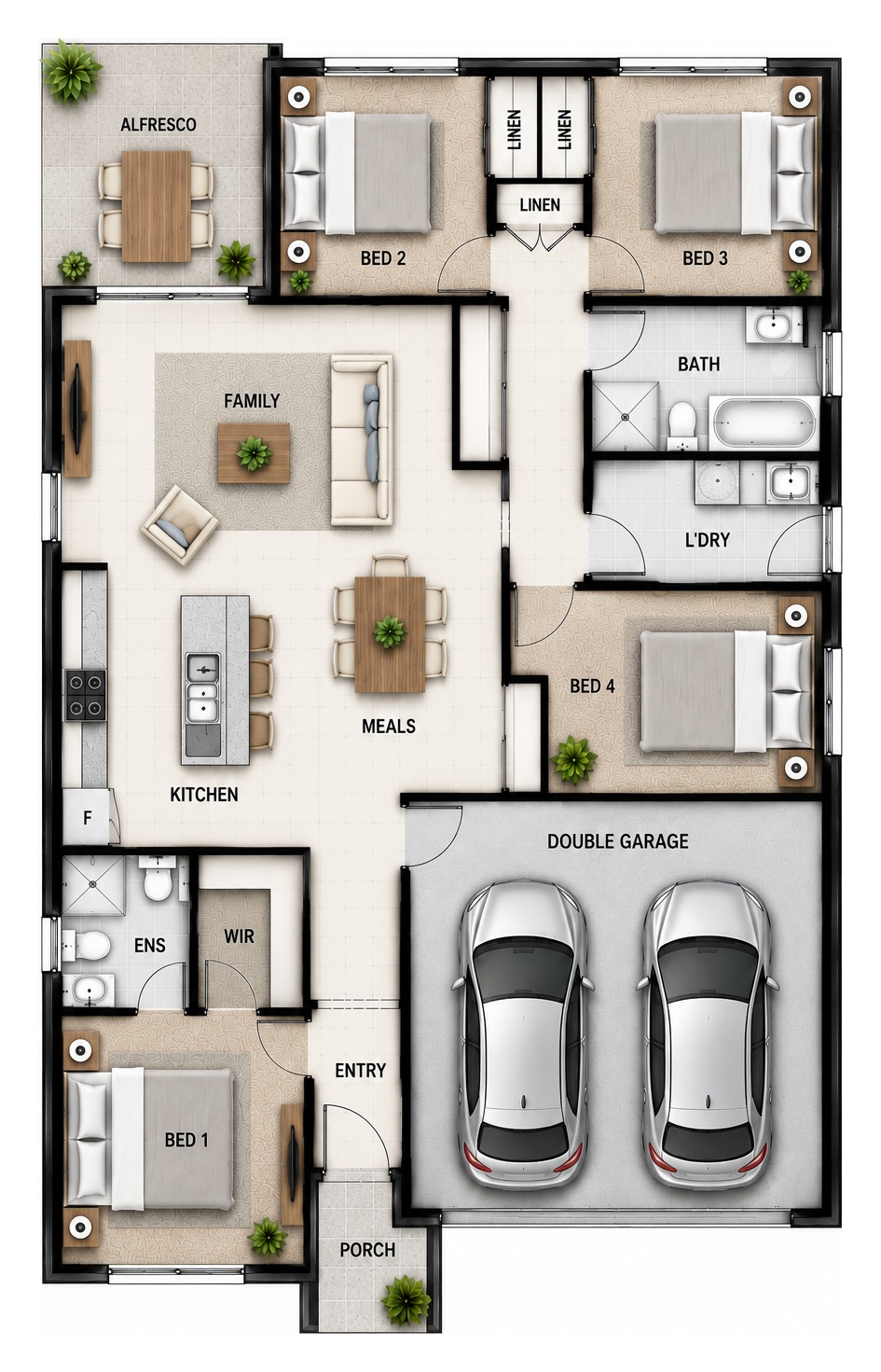 House and Land Investment Property in Warnervale, NSW (4.12% Yield) | Aus Investment Properties - Floor Plan 1