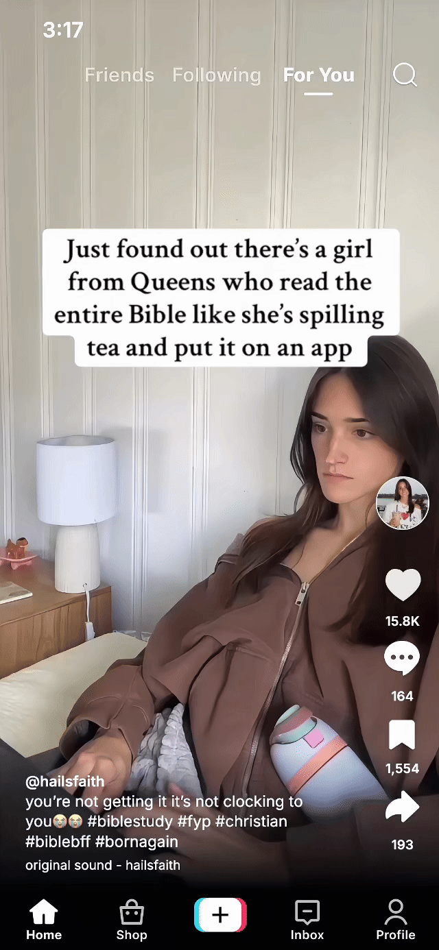 Bible BFF UGC ad