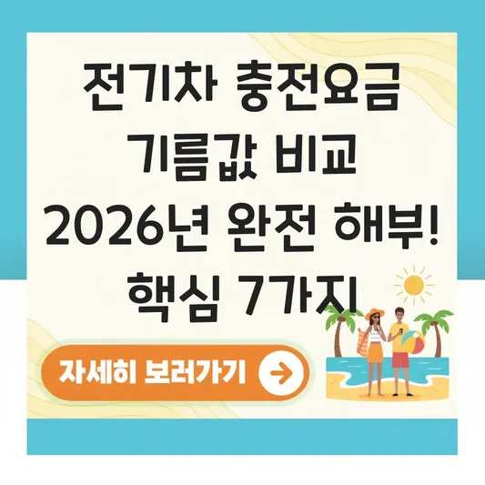 전기차 충전요금 기름값 비교