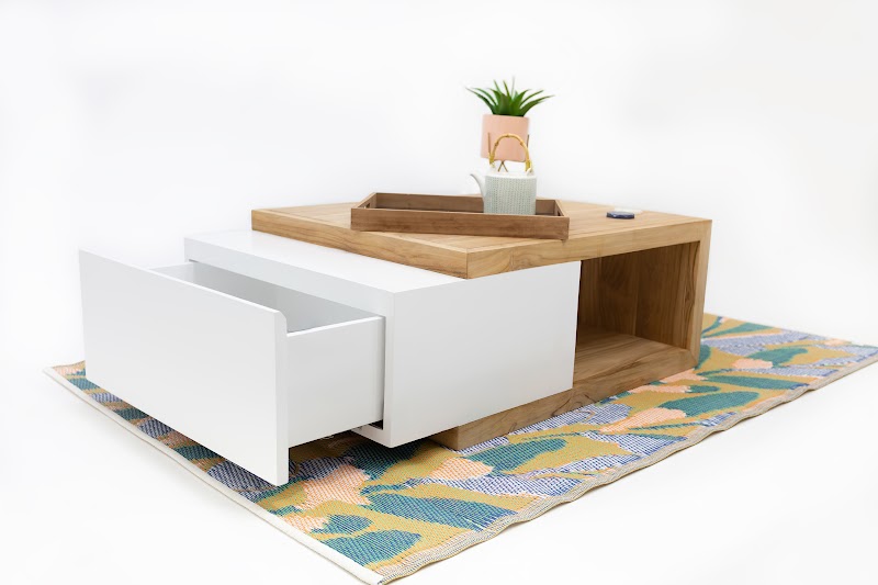 Table basse laquée blanc 3