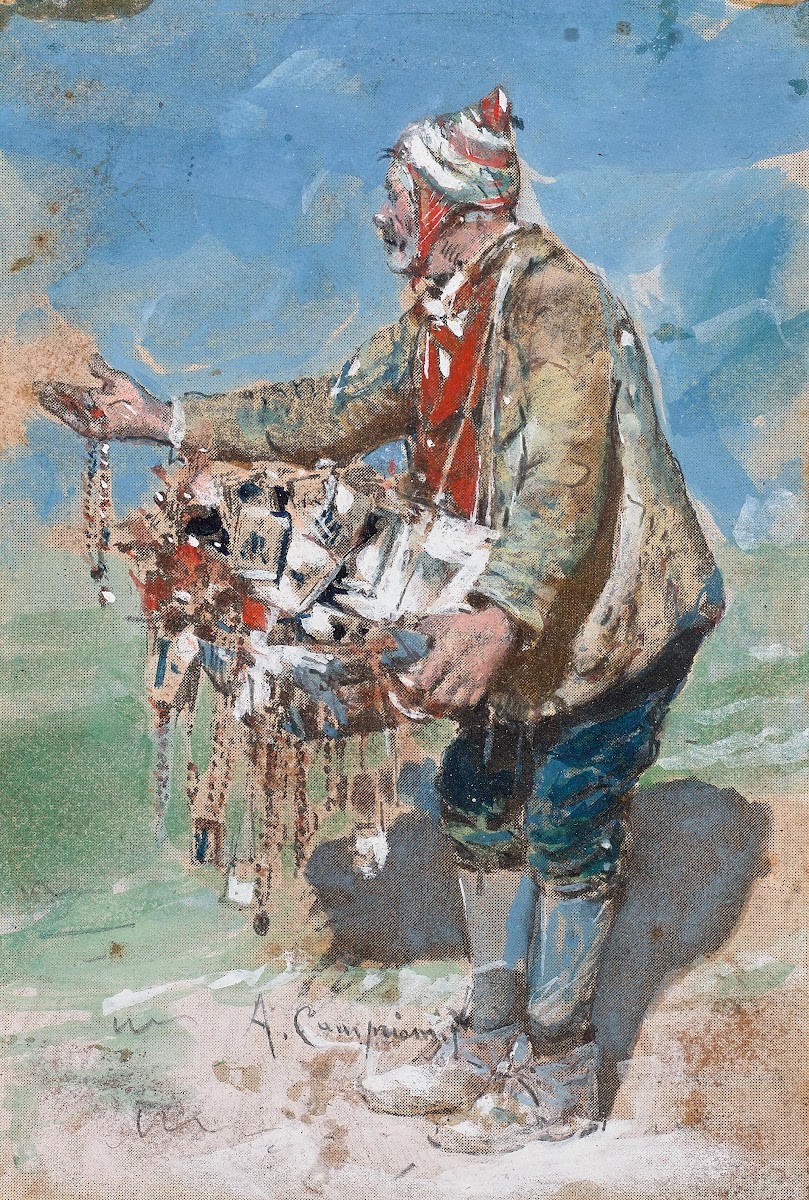 The Souvenir Seller in Montevergine