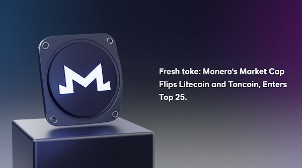 Fresh take: Monero's Market Cap Flips Litecoin and Toncoin, Enters Top 25
