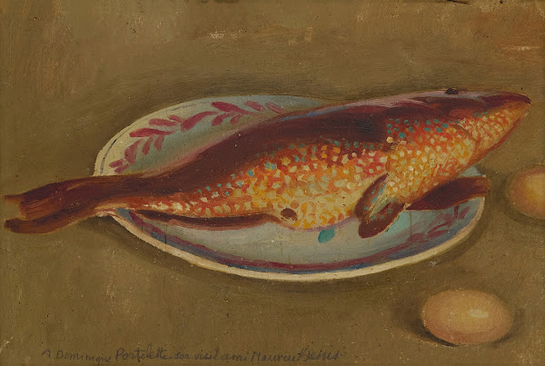 Nature morte à la vieille et oeufs circa 1920