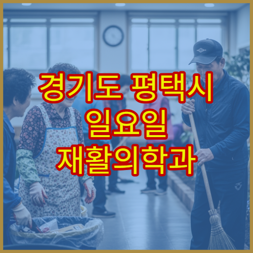 경기도 평택시 일요일 재활의학과 진료 물리치료·재활치료 상담