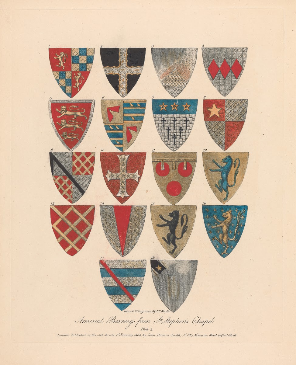 Armorial Bearings from St Stephens Chapel 1804