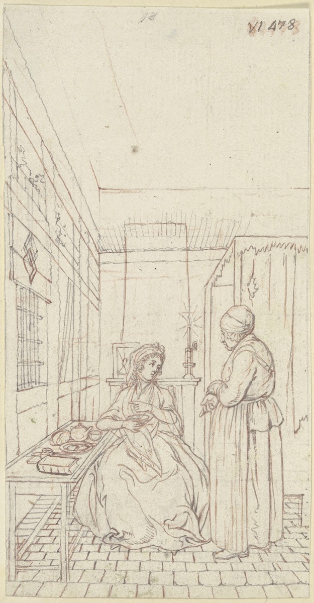 Clarissa sitzt in der Gefängniszelle ca 1796