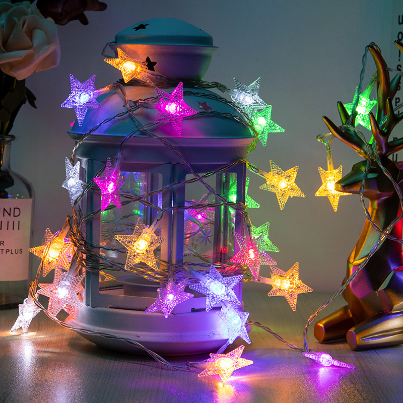 LED string lights for atmospheric indoor and outdoor lighting