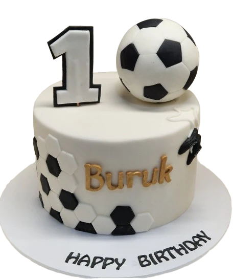 Football Themed 1st Birthday Cake CB-NC780