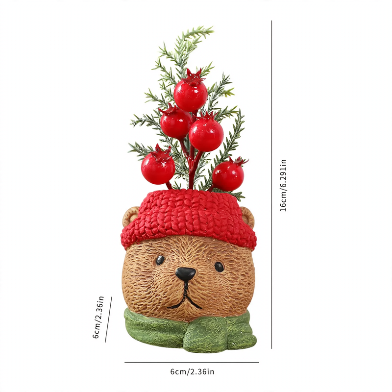 Weihnachtliche Dekofigur aus Zement