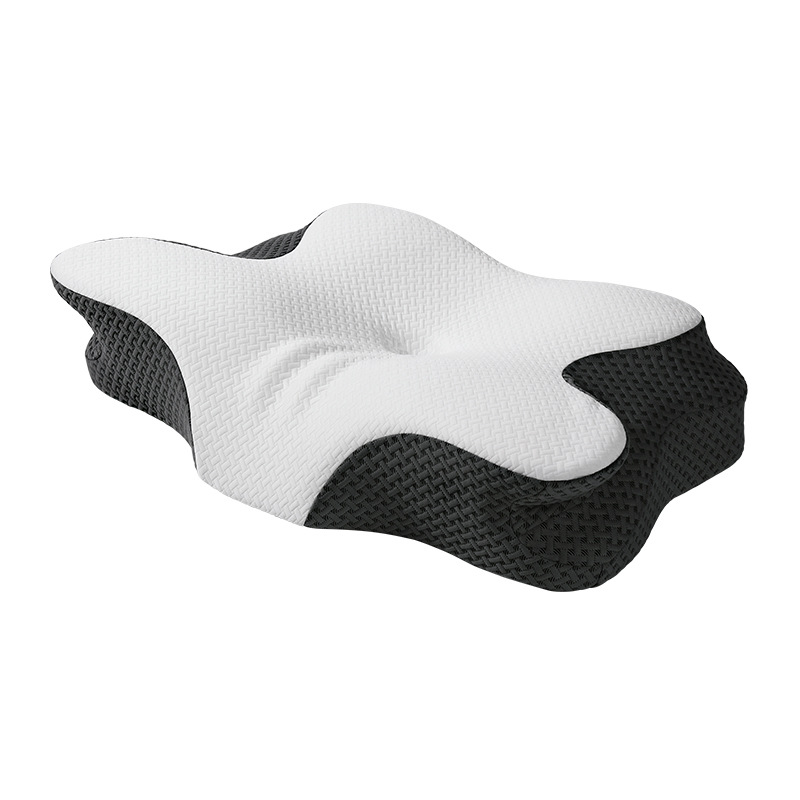 Butterfly-shaped memory foam neck support pillow