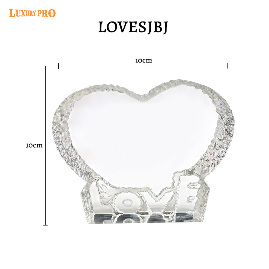 LOVE Crystal Ornaments