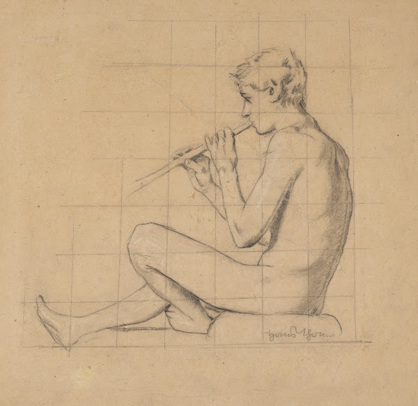 Nude Boy Playing the Pipe 1892