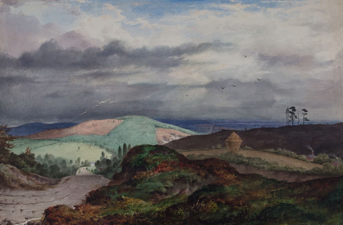 From The Monument Hill  Thunderstorm 1850 1880