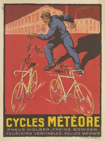 Cycles Météore Pneus Wolber freins Bowden Touristes véritables selles Brown 1926