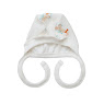Cap with ties Twins for newborns knitwear 0-3 mon multicolor