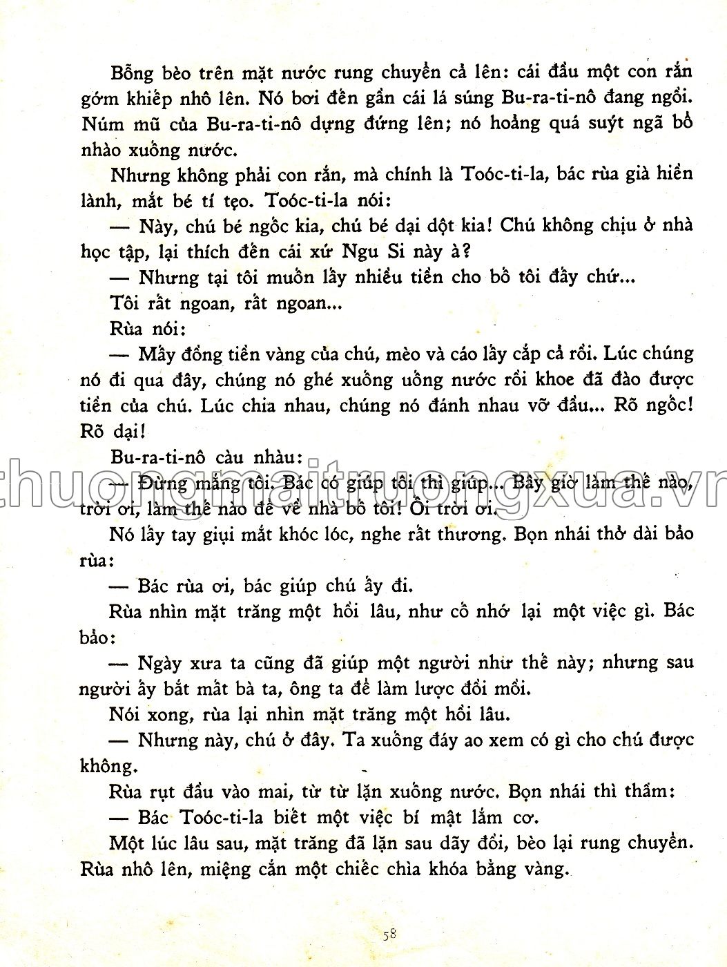 Chiếc chìa khóa vàng hay truyện ly kỳ của Bu-ra-ti-nô (1978) - Trang 60