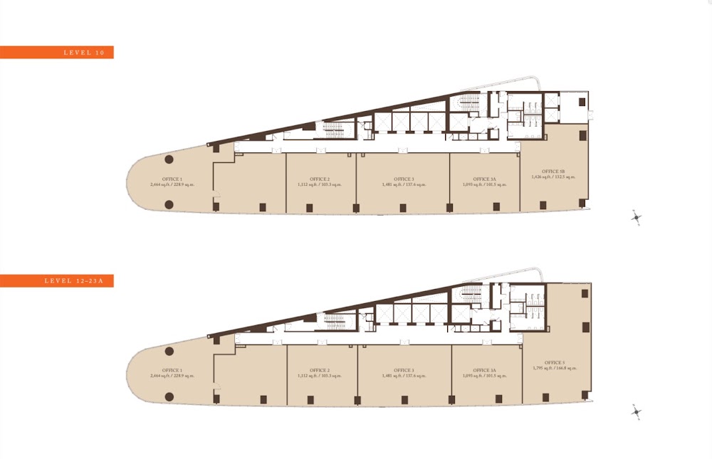 Pavilion Square Office Whole Floor Plan floor plan — 9770 sq ft,  bedrooms