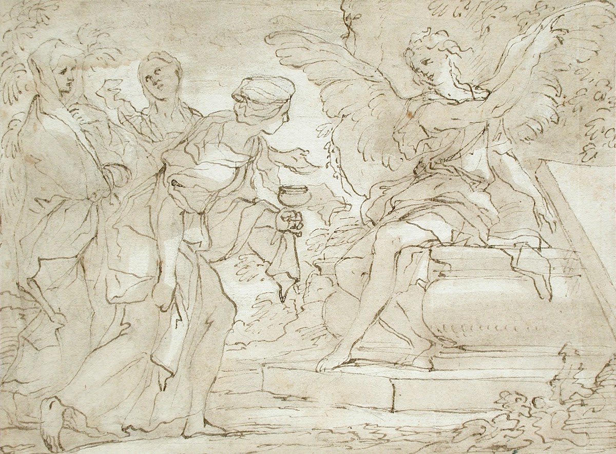 The Three Marys at the Tomb 17th 18th century