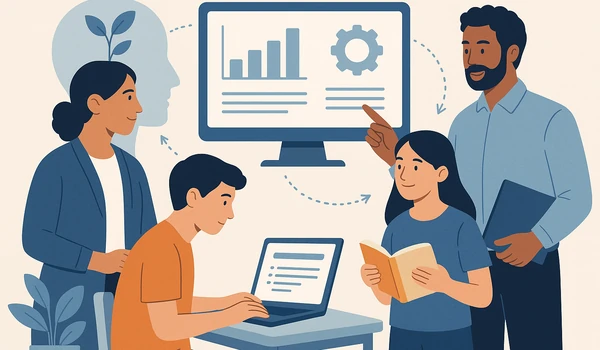 Ilustración sobre aprendizaje adaptativo