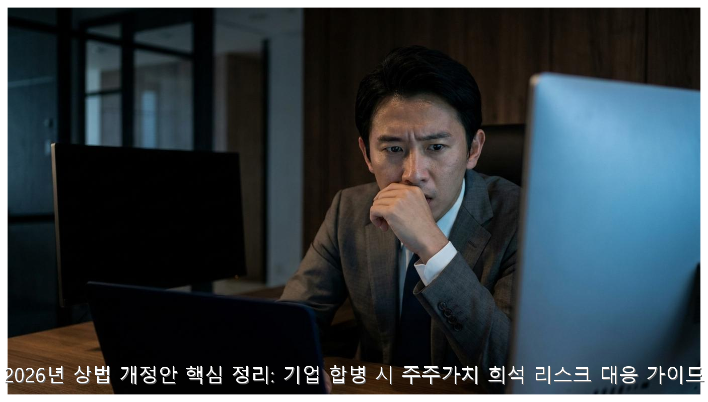 2026년 상법 개정안 핵심 정리: 기업 합병 시 주주가치 희석 리스크 대응 가이드 핵심 안내 및 분석 인포그래픽 (2)