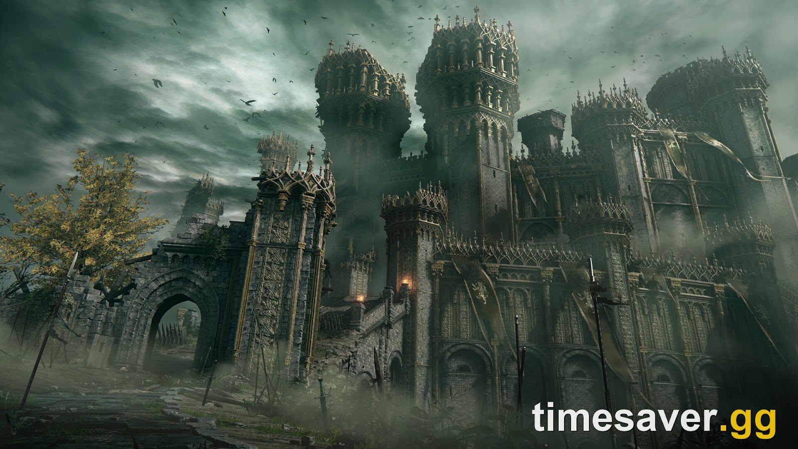Stormveil Castle in ELDEN RING, home of the Tree Sentinel Torrent skin