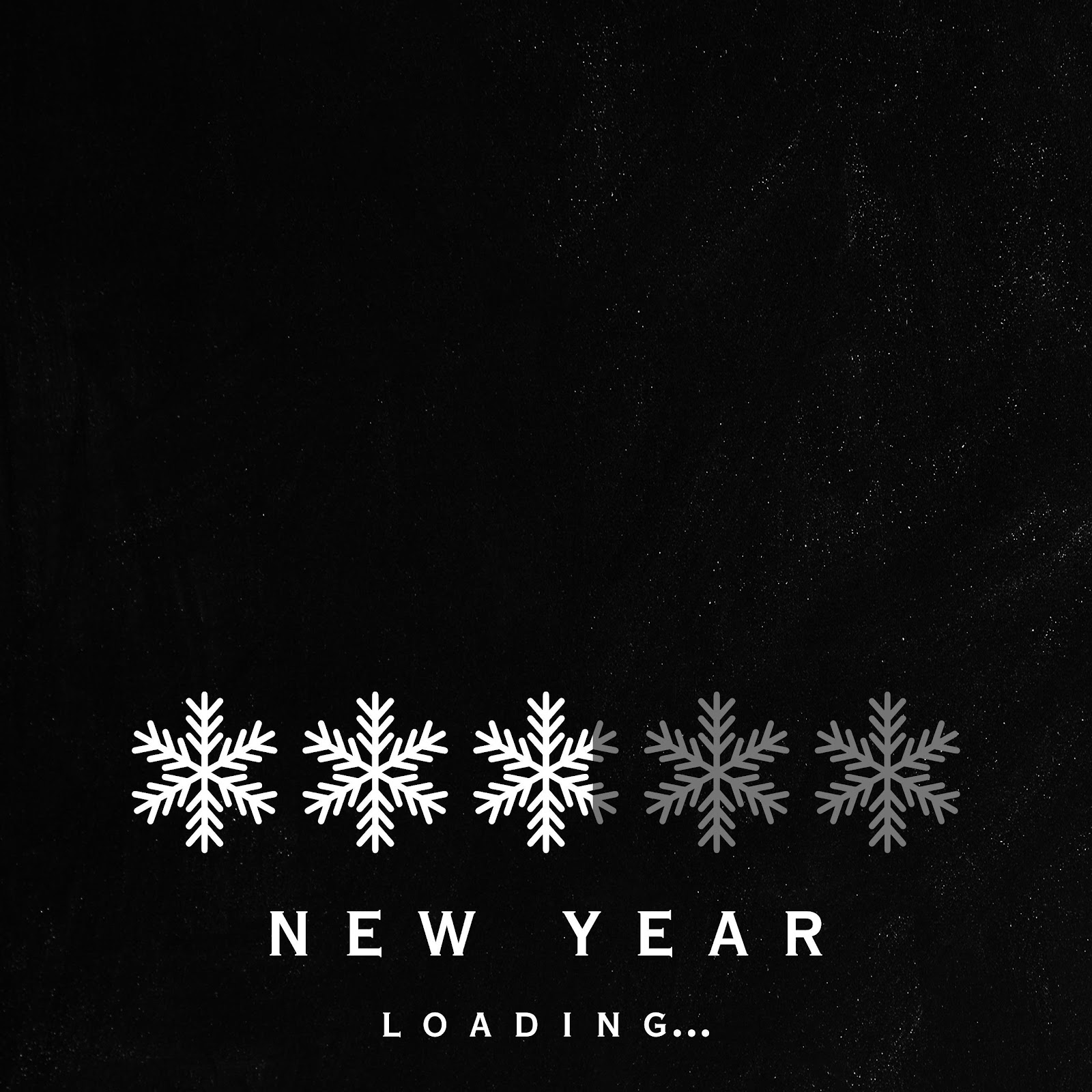 Download New Year Loading Snowflake Graphic 4K iPhone