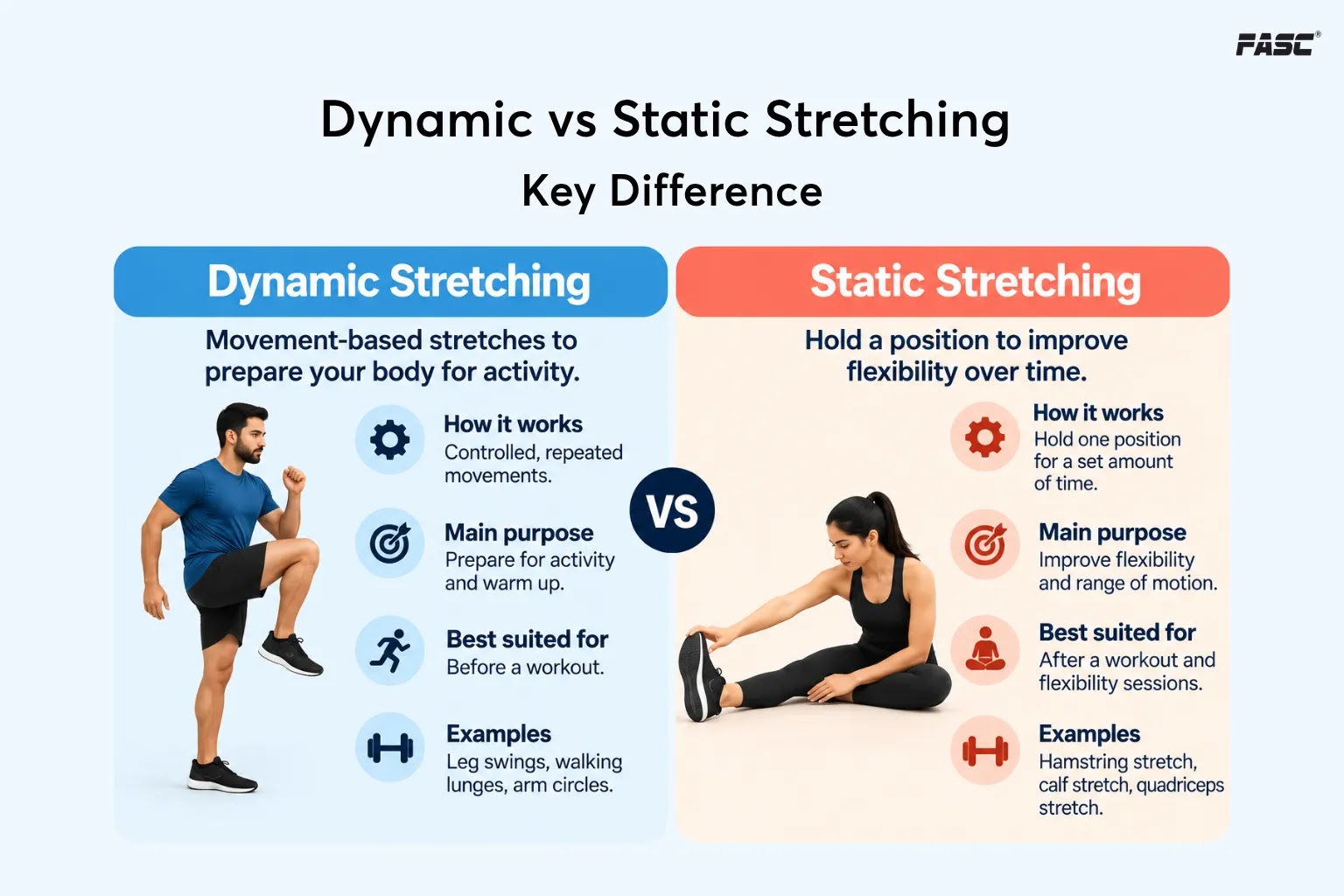 Dynamic vs Static Stretching: Key Differences
