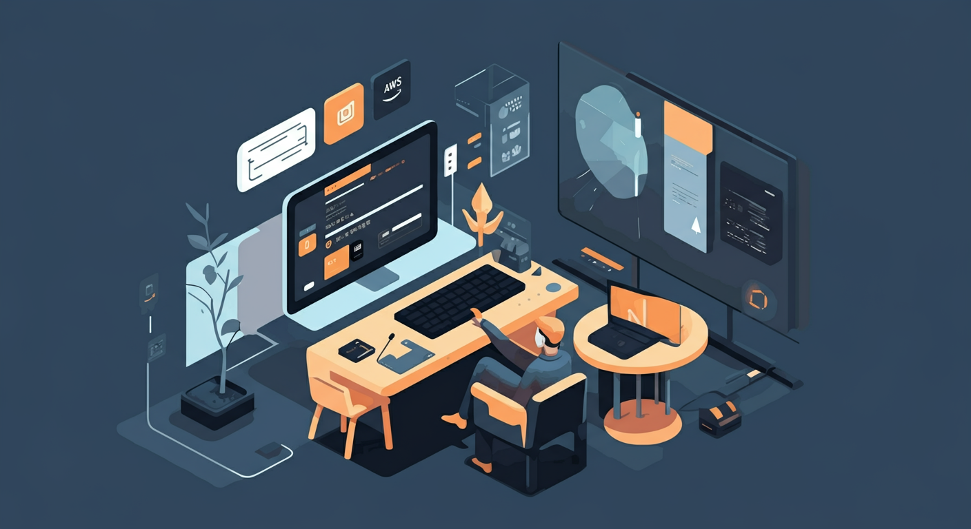 AI 생성 이미지: AWS IAM 역할 위임 오류, 발생 원인과 해결 방안