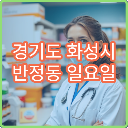 경기도 화성시 반정동 일요일 당번약국 안내 주말 영업 약국 정보