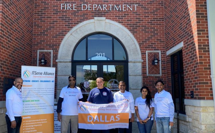 ITServe Alliance Dallas Chapter Visited the Roanoke Fire Station and showed our gratitude to the staff by providing lunch