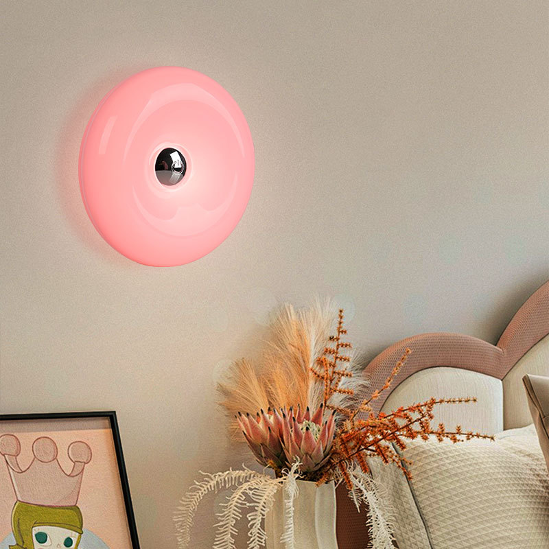 Donut table lamp with touch switch