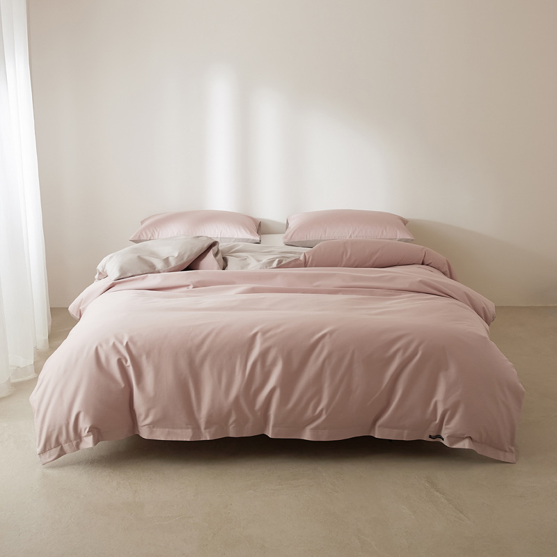 Long-staple cotton duvet cover, single piece