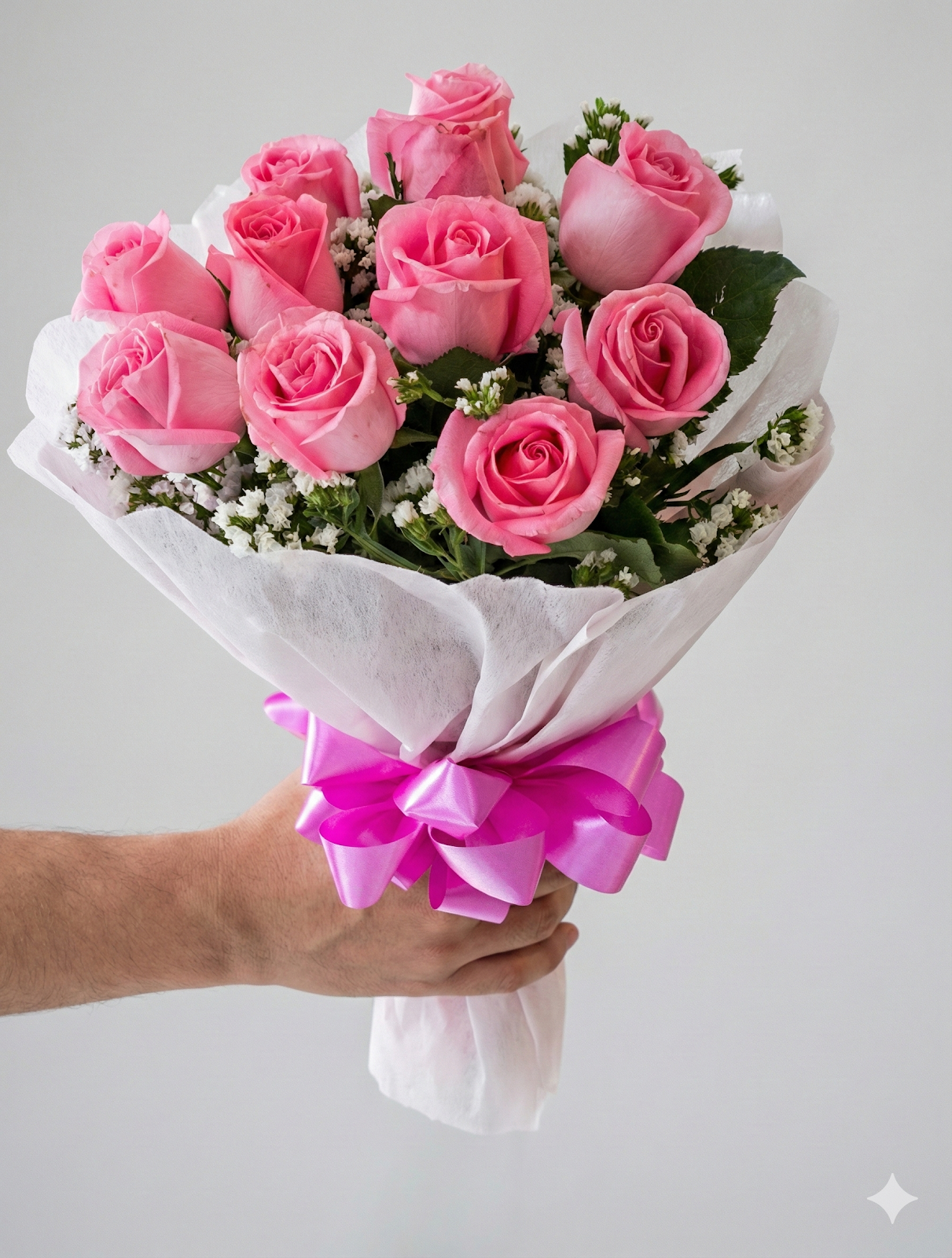 Sweet Pink Rose Bouquet