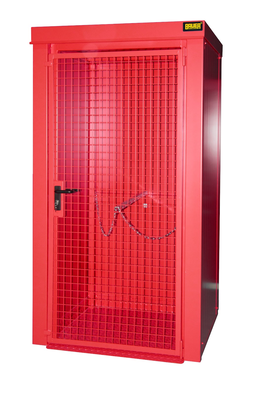 Gasflessen-container GFC-B M0, gelakt, Vuurrood