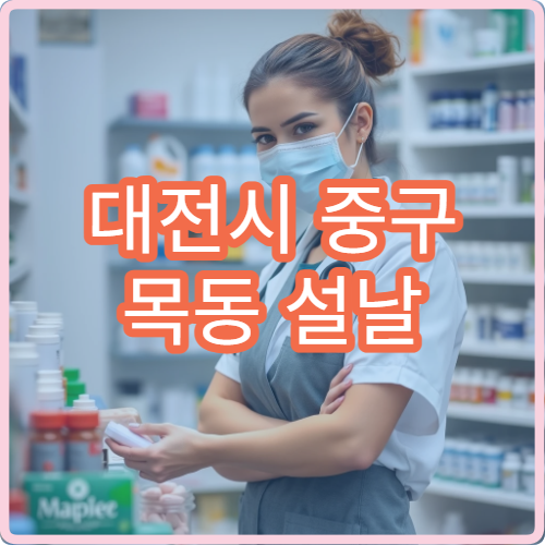 대전시 중구 목동 설날 명절 연휴 운영 중인 당번 약국