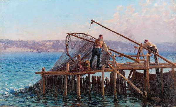 Fishermen Bringing in the Catch