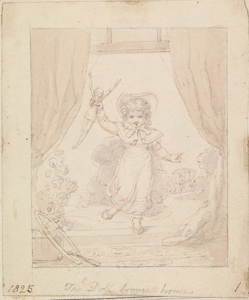 Illustration for The New Doll The Doll brought Home 1825