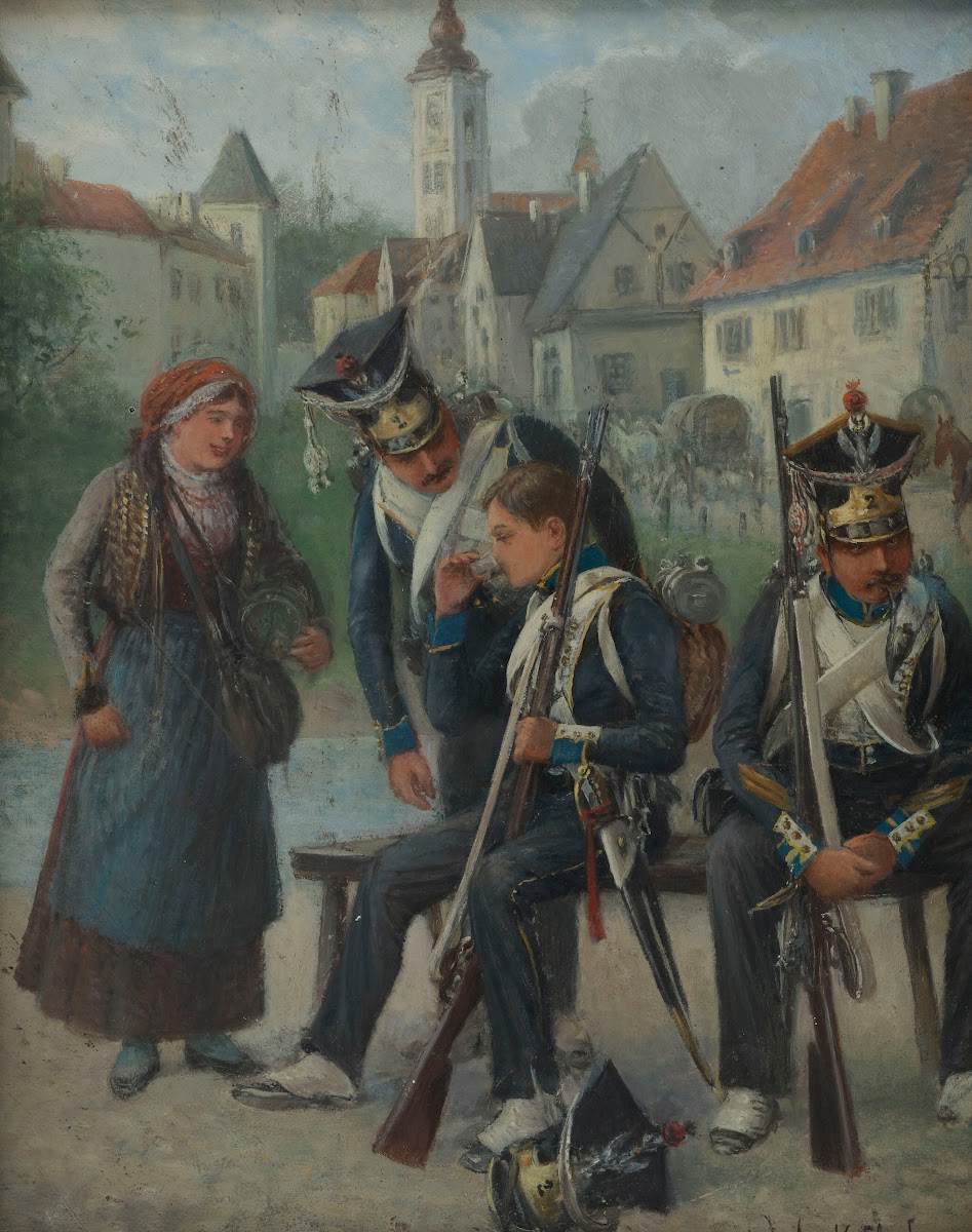 2nd Infantry Regiment a Vivandière and Soldiers