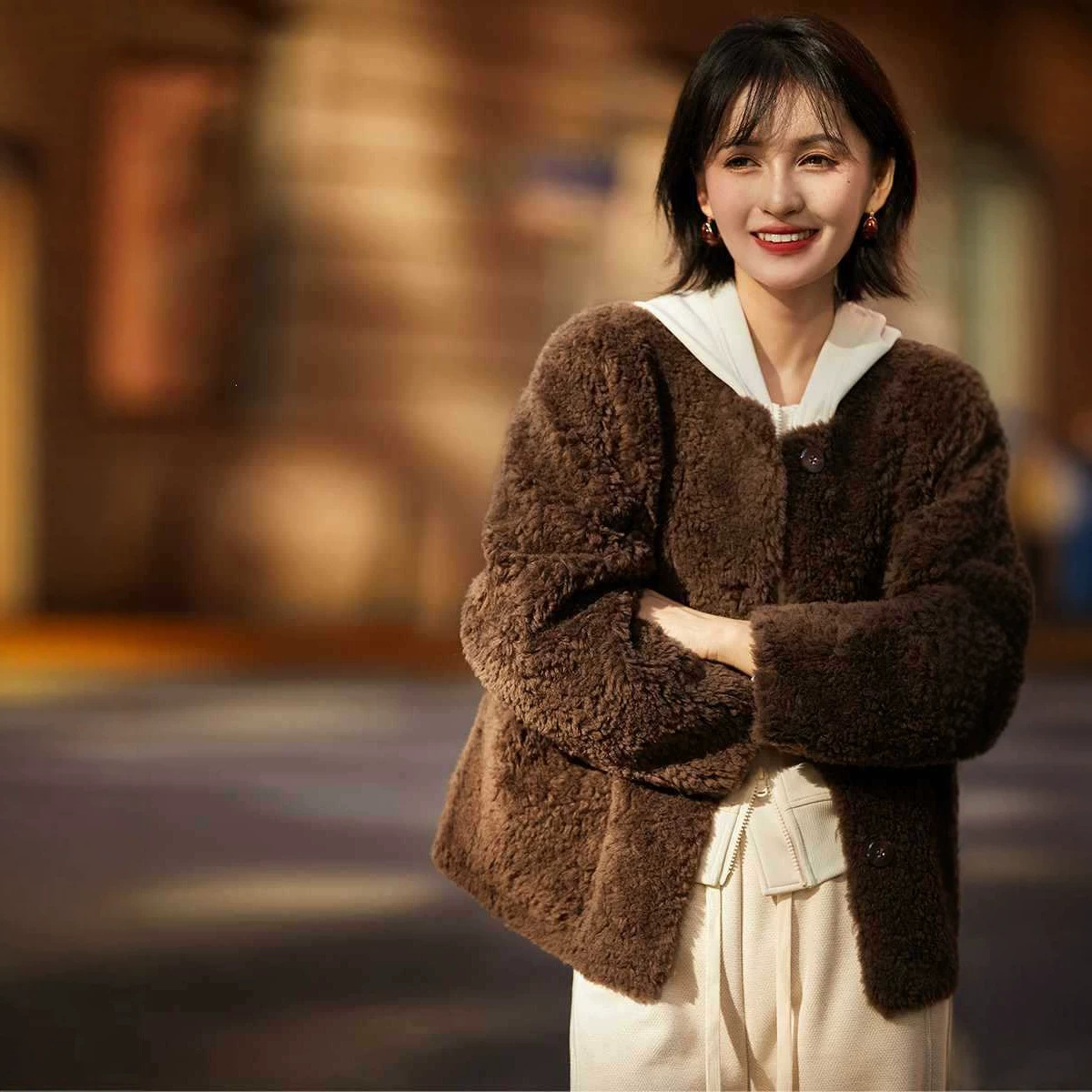 Women’s Faux Shearling Coat, Winter