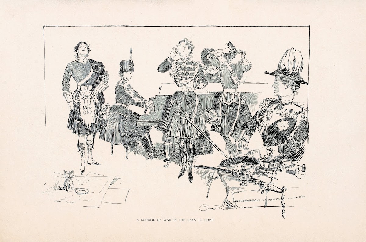 A council of war in the days to come 1896